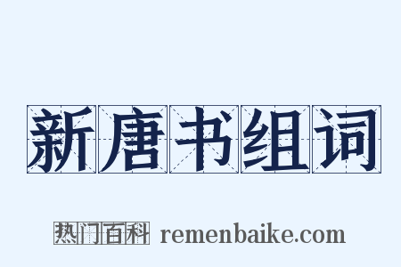 新唐书组词是什么意思的图片